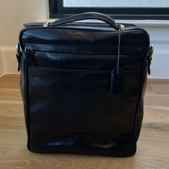 Maxwell Scott Leather Satchel Black or Brown Leather; Leather Satchel Bag - Picture 6 of 10